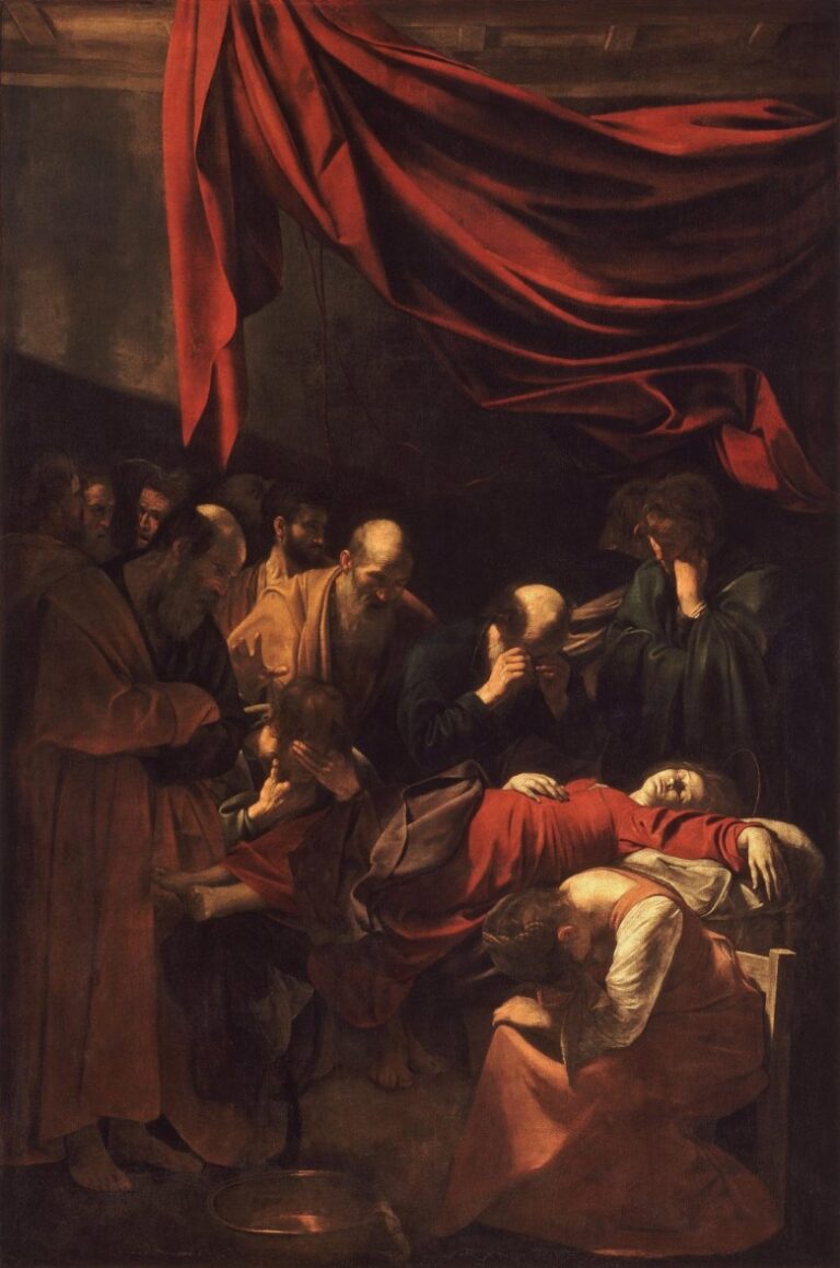 Death of the Virgin Caravaggio 1606 1200x1811