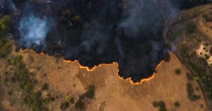 FireSat aerial image of a controlled burn