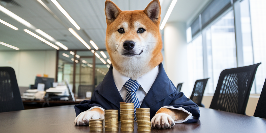 dogecoin doge shiba inu wall street conference table gID 7