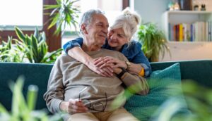 older couple at home