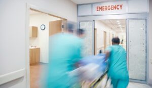 rush to emergency room