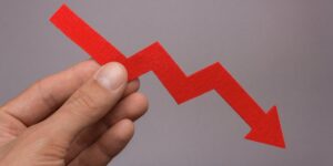 tezos price down chart falling drop crash dip tumble gID 7