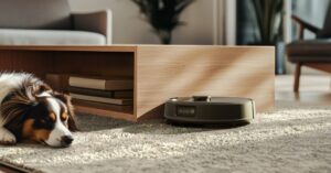 Roomba Max 705 Vac AutoEmpty Black Photo InSitu LivingRoom 2560x1440