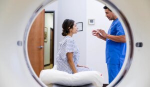 woman before scan